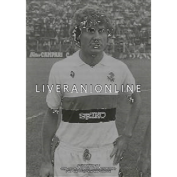 RETROSPETTIVA IACHINI PASQUALE CALCIATORE NELLA FOTO IACHINI PASQUALE CON LA MAGLIA DEL GENOA CALCIO AG ALDOL IVERANI SAS