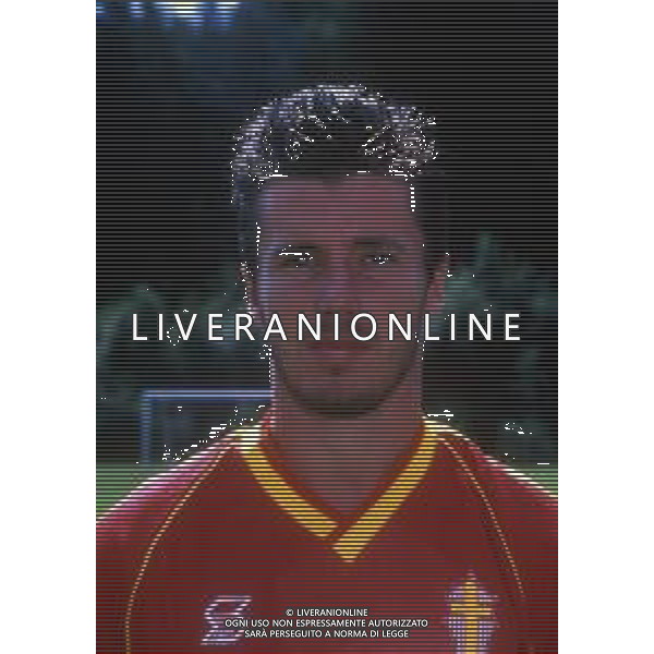 RETROSPETTIVA PAOLO MANDELLI CALCIATORE NELLA FOTO PAOLO MANDELLI CON LA MAGLIA DEL MESSINA CALCIO AG ALDO LIVERANI SAS