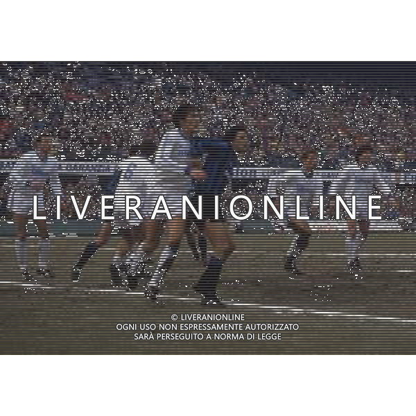 RETROSPETTIVA VERTOVA CLAUDIO CALCIATORE NELLA FOTO CLAUDIO VERTOVA CON LA MAGLIA DELL\'ATALANTA CALCIO AG ALDO LIVERANI SAS