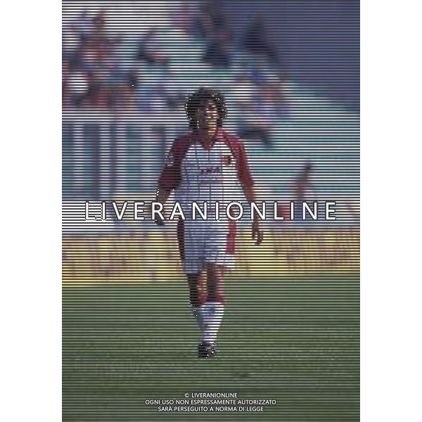 RETROSPETTIVA DAMIANO TOMMASI CALCIATORE NELLA FOTO DAMIANO TOMMASI CON LA MAGLIA DELLA ROMA CALCIO AG ALDO LIVERANI SAS 
