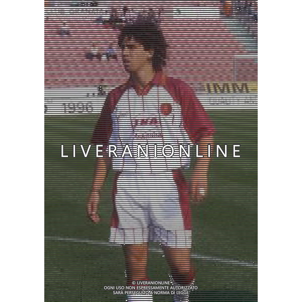 RETROSPETTIVA DAMIANO TOMMASI CALCIATORE NELLA FOTO DAMIANO TOMMASI CON LA MAGLIA DELLA ROMA CALCIO AG ALDO LIVERANI SAS 