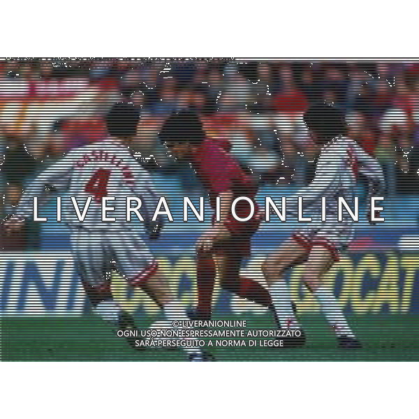 RETROSPETTIVA DAMIANO TOMMASI CALCIATORE NELLA FOTO DAMIANO TOMMASI NELLA PARTITA ROMA TORINO CHE SOSTITUISCE IL PORTIERE GIOVANNI CERVONE AG ALDO LIVERANI SAS