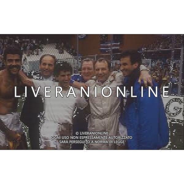 RETROSPETTIVA TONINHO CEREZO CALCIATORE NELLA FOTO TONINHO CEREZO CON LA MAGLIA DELLA SAMPDORIA CALCIO CON NARCISO PEZZOTTI-FAUSTO SALSANO-VUJADIN BOSKOV---------- AG ALDO LIVERANI SAS
