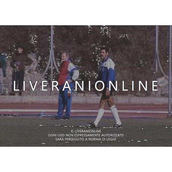 RETROSPETTIVA TONINHO CEREZO CALCIATORE NELLA FOTO TONINHO CEREZO CON LA MAGLIA DELLA SAMPDORIA CALCIO E VIJADIN BOSKOV AG ALDO LIVERANI SAS