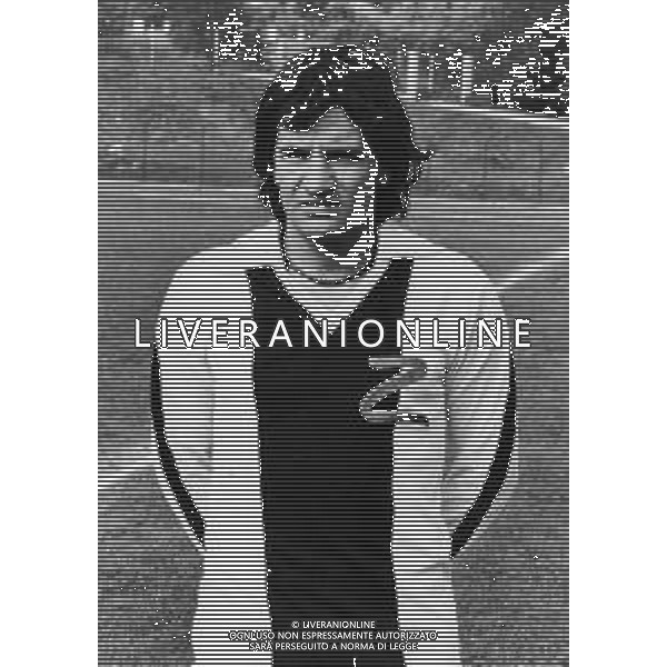 RETROSPETTIVA LIVIO PIN CALCIATORE NELLA FOTO LIVIO PIN CON LA MAGLIA DELL\'UDINESE CALCIO AG ALDO LIVERANI SAS