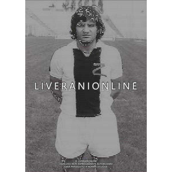 RETROSPETTIVA LIVIO PIN CALCIATORE NELLA FOTO LIVIO PIN CON LA MAGLIA DELL\'UDINESE CALCIO AG ALDO LIVERANI SAS