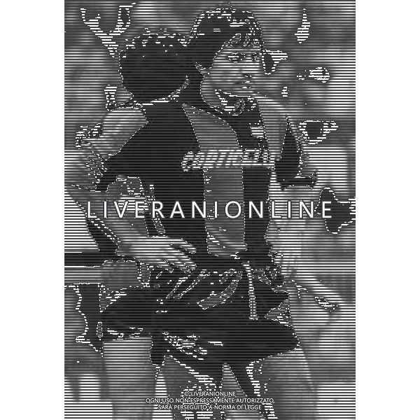 RETROSPETTIVA LIVIO PIN CALCIATORE NELLA FOTO LIVIO PIN CON LA MAGLIA DEL BOLOGNA CALCIO AG ALDO LIVERANI SAS