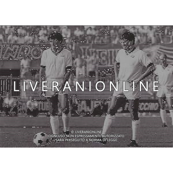 RETROSPETTIVA LIVIO PIN CALCIATORE NELLA FOTO LIVIO PIN CON LA MAGLIA DEL BOLOGNA CALCIO AG ALDO LIVERANI SAS