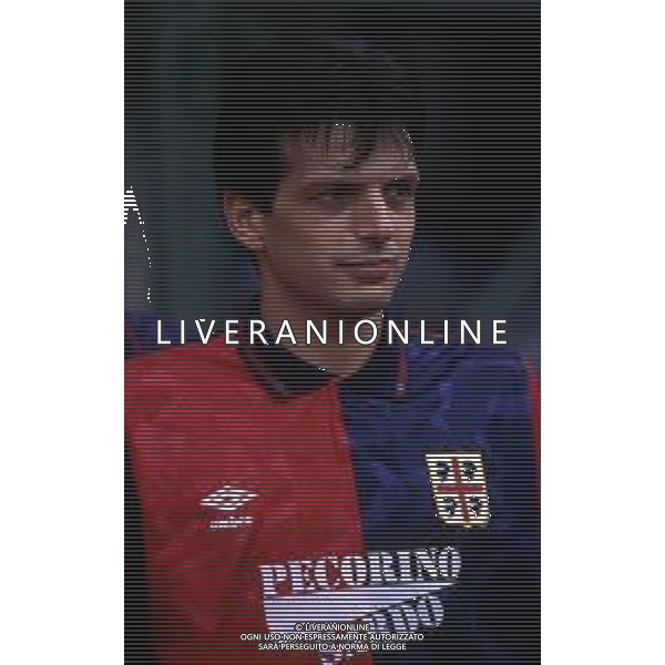 RETROSPETTIVA JOSE HERRERA CALCIATORE NELLA FOTO JOSE HERRERA CON LA MAGLIA DEL CAGLIARI CALCIO AG ALDO LIVERANI SAS