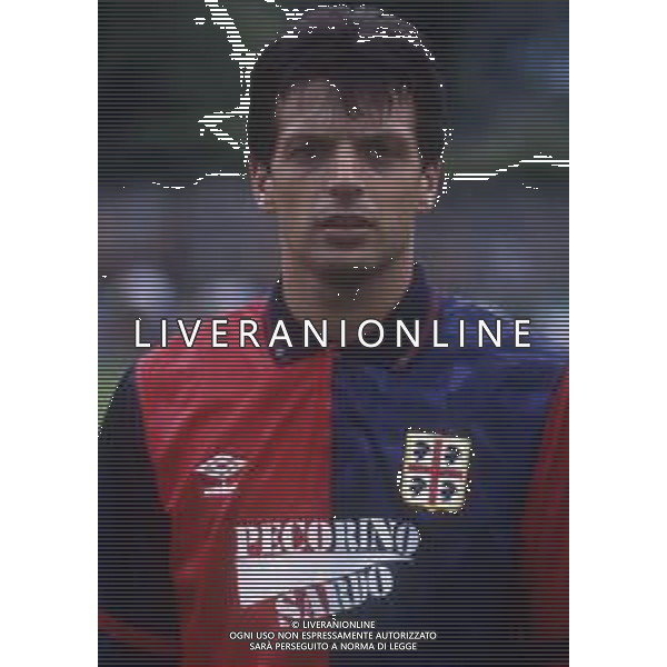 RETROSPETTIVA JOSE HERRERA CALCIATORE NELLA FOTO JOSE HERRERA CON LA MAGLIA DEL CAGLIARI CALCIO AG ALDO LIVERANI SAS