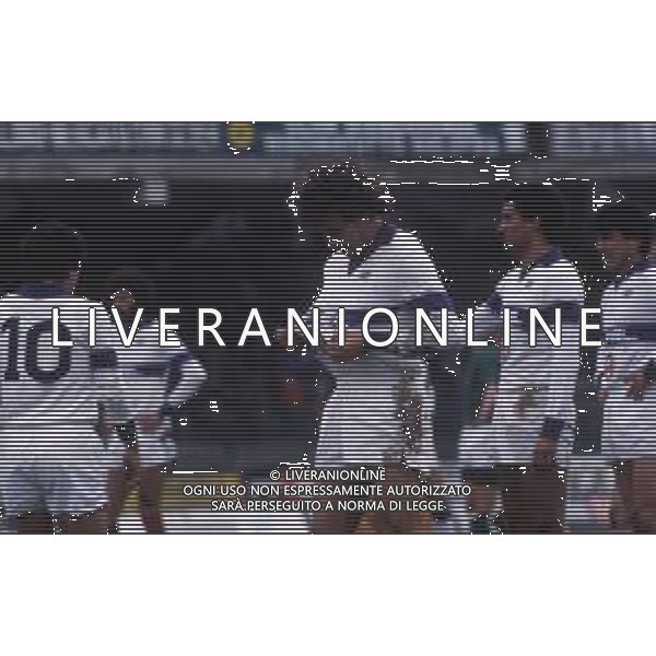RETROSPETTIVA CELESTE PIN CALCIATORE NELLA FOTO CELESTE PIN CON LA MAGLIA DELLA FIORENTINA CALCIO AG ALDO LIVERANI SAS