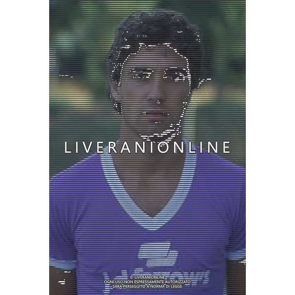 RETROSPETTIVA CELESTE PIN CALCIATORE NELLA FOTO CELESTE PIN CON LA MAGLIA DELLA FIORENTINA CALCIO AG ALDO LIVERANI SAS