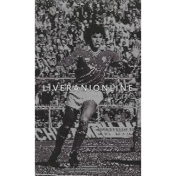 RETROSPETTIVA CELESTE PIN CALCIATORE NELLA FOTO CELESTE PIN CON LA MAGLIA DEL PERUGIA CALCIO AG ALDO LIVERANI SAS