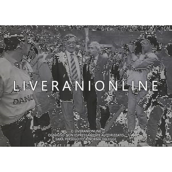 17-05-1995 MILANO FINALE DI COPPA UEFA JUVENTUS PARMA 1-1 NELLA FOTO GIORGIO PEDRANESCHI A FINE GARA CON GIORGIO GANDOLFI ADDETTO STAMPA PARMA CALCIO AG ALDO LIVERANI SAS