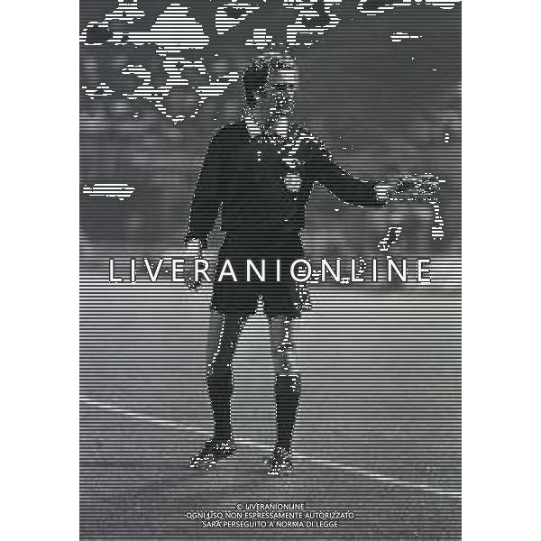 02-09-1981 MILANO COPPA ITALIA MILAN SPAL 1-1 NELLA FOTO ARBITRO LUIGI ALTOBELLI AG ALDO LIVERANI SAS