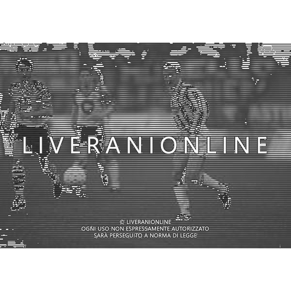 04-04-1995 MILANO SEMIFINALE DI ANDATA DI COPPA UEFA JUVENTUS -BORUSSIA DORTMUND 2-2 NELLA FOTO DIDIER DESCHAMPS AG ALDO LIVERANISAS