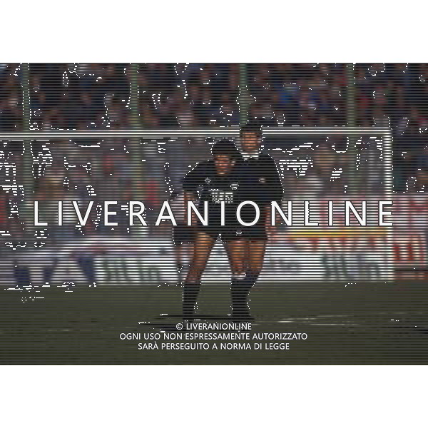 RETROSPETTIVA TIZIANO DE PATRE CALCIATORE NELLA FOTO TIZIANO DE PATRE CON LA MAGLIA DELL\'ATALANTA CALCIO AG ALDO LIVERANI SAS