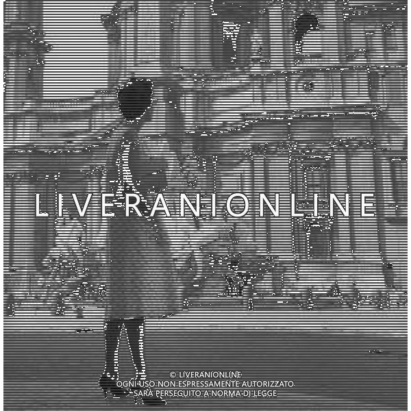 RETROSPETTIVA 1950 - VEDUTE DELLA CITTA\' DI ROMA Nella foto La Fontana dei quattro fiumi al centro di Piazza Navona, davanti alla chiesa di Sant\'Agnese in Agone ©Archivio Giovanni Liverani / AGENZIA ALDO LIVERANI SAS