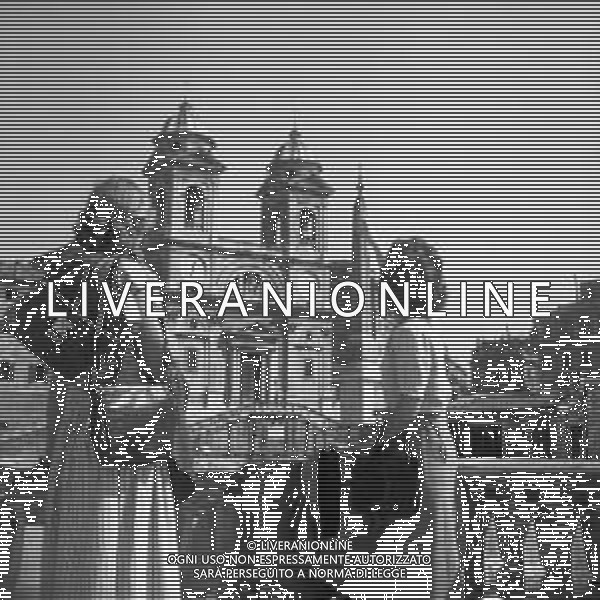 RETROSPETTIVA 1950 - VEDUTE DELLA CITTA\' DI ROMA Nella foto La chiesa della Santissima Trinita\' dei Monti ©Archivio Giovanni Liverani / AGENZIA ALDO LIVERANI SAS