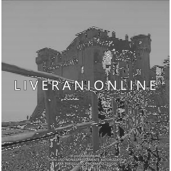RETROSPETTIVA 1950 - VEDUTE DELLA CITTA\' DI ROMA Nella foto il Castello di Santa Severa, frazione di Santa Marinella ©Archivio Giovanni Liverani / AGENZIA ALDO LIVERANI SAS