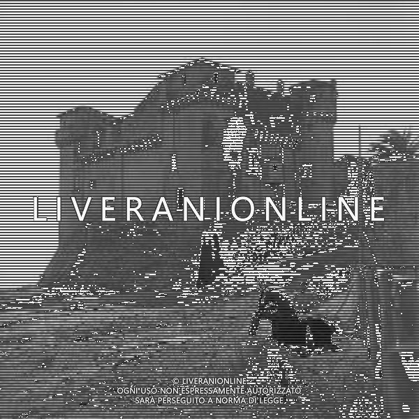 RETROSPETTIVA 1950 - VEDUTE DELLA CITTA\' DI ROMA Nella foto il Castello di Santa Severa, frazione di Santa Marinella ©Archivio Giovanni Liverani / AGENZIA ALDO LIVERANI SAS