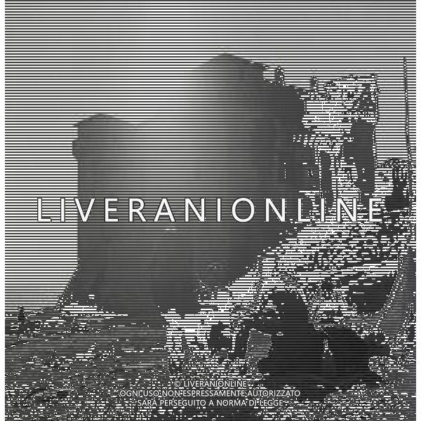 RETROSPETTIVA 1950 - VEDUTE DELLA CITTA\' DI ROMA Nella foto il Castello di Santa Severa, frazione di Santa Marinella ©Archivio Giovanni Liverani / AGENZIA ALDO LIVERANI SAS