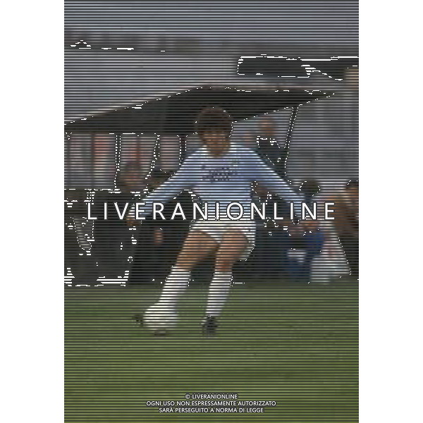 RETROSPETTIVA GUSTAVO DEZOTTI CALCIATORE NELLA FOTO GUSTAVO DEZOTTI CON LA MAGLIA DELLA LAZIO AG ALDO LIVERANI SAS