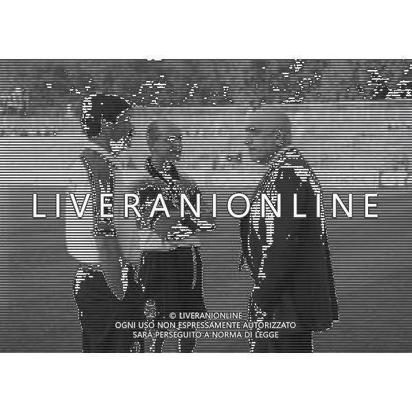 RETROSPETTIVA JOSE\' HERRERA ASSISTENTE TECNICO NELLA FOTO JOSE\' HERRERA ASSISTENTE TECNICO MILAN CALCIO CON VINCENZO PINCOLINI PREPARATORE ATLETICO E ADRIANO GALLIANI AMMINISTRATORE DELEGATO AC MILAN AG ALDO LIVERANI SAS