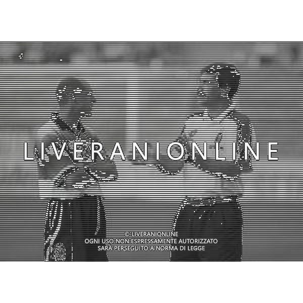 RETROSPETTIVA JOSE\' HERRERA ASSISTENTE TECNICO NELLA FOTO JOSE\' HERRERA ASSISTENTE TECNICO MILAN CALCIO CON VINCENZO PINCOLINI PREPARATORE ATLETICO AG ALDO LIVERANI SAS