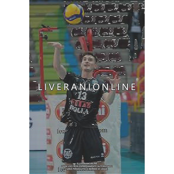 Volleyball Italian Serie A Men Superleague Championship 2019/2020 AGSM Forum‚Äã, Verona, Italy, 01 Jan 2020 Italian Volleyball Superlega Serie A season 2019/20 Photo showing: Luca Spirito (13) Calzedonia Verona©Roberto Tommasini - Alessio Marini / AGENZIA ALDO LIVERANI SAS