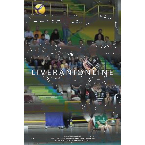 Volleyball Italian Serie A Men Superleague Championship 2019/2020 AGSM Forum‚Äã, Verona, Italy, 01 Jan 2020 Italian Volleyball Superlega Serie A season 2019/20 Photo showing: Jennings Franciskovic (10) Calzedonia Verona©Roberto Tommasini - Alessio Marini / AGENZIA ALDO LIVERANI SAS