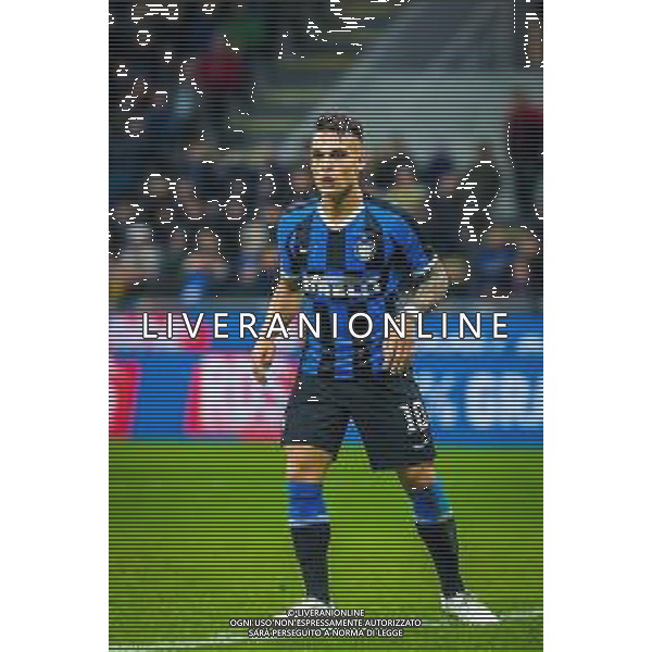 Lautaro Mart√≠nez of FC Internazionale during italian soccer Serie A season 2019/20 of FC Internazionale - Photo credit Fabrizio Carabelli /LMEDIA / AGENZIA ALDO LIVERANI SAS