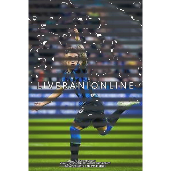 Lautaro Mart√≠nez of FC Internazionale during italian soccer Serie A season 2019/20 of FC Internazionale - Photo credit Fabrizio Carabelli /LMEDIA / AGENZIA ALDO LIVERANI SAS