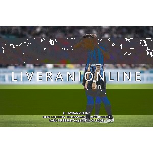 Lautaro Mart√≠nez of FC Internazionale during italian soccer Serie A season 2019/20 of FC Internazionale - Photo credit Fabrizio Carabelli /LMEDIA / AGENZIA ALDO LIVERANI SAS