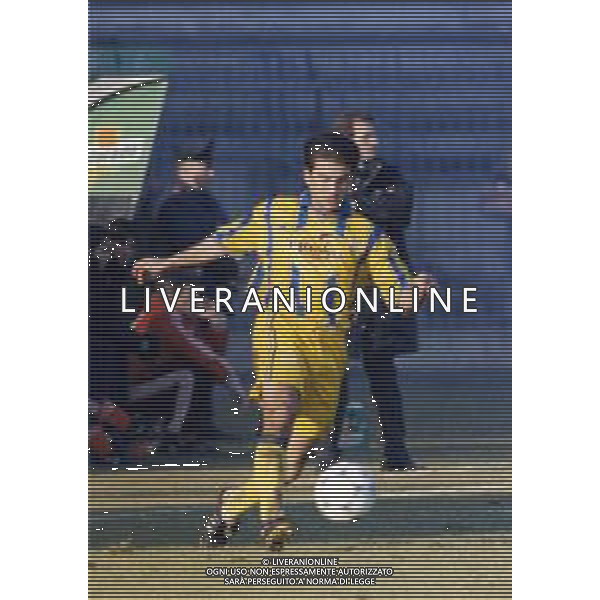 RETROSPETTIVA ALESSANDRO MANETTI CALCIATORE NELLA FOTO ALESSANDRO MANETTI CON LA MAGLIA DEL VERONA CALCIO AG ALDO LIVERANI SAS