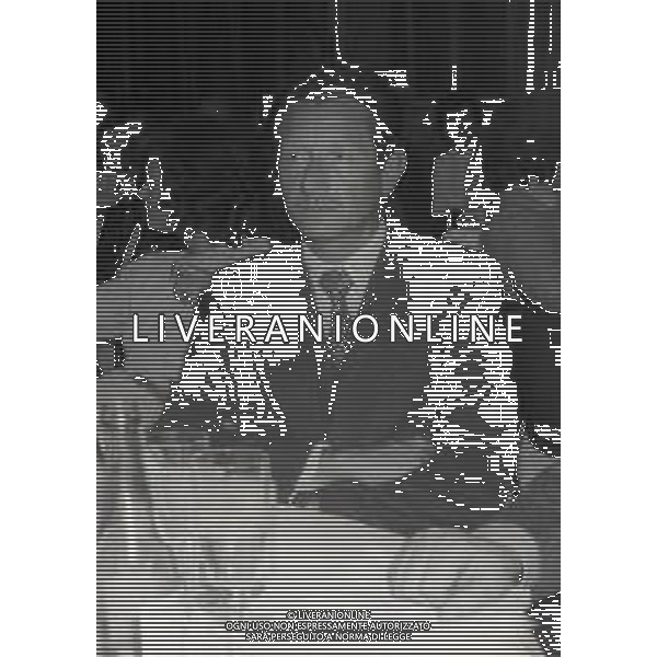 RETROSPETTIVA MARIO SOSSI MAGISTRATO NELLA FOTO MARIO SOSSI AL PREMIO RADIO MONTECARLO LIBRI NELL\'ANNO 1979 AL CIRCOLO DELLA STAMPA A MILANO AG ALDO LIVERANI SAS