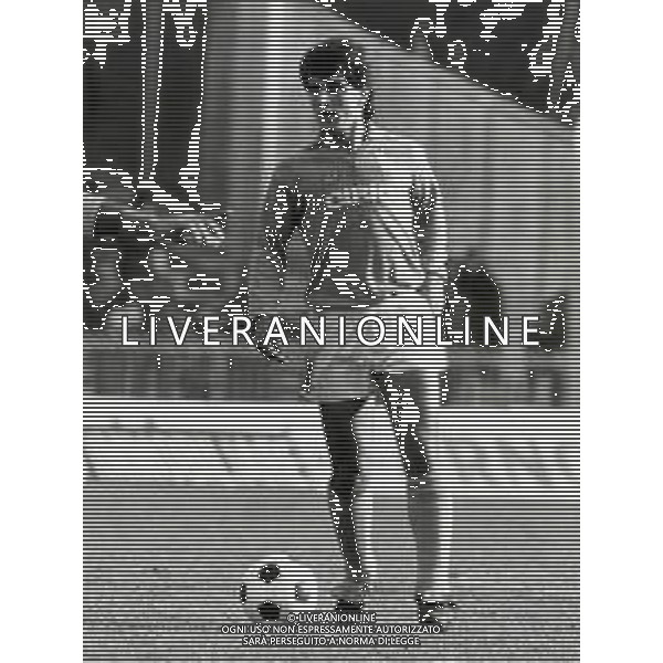 RETROSPETTIVA AGOSTINO IACOBELLI CALCIATORE NELLA FOTO AGOSTINO IACOBELLI CON LA MAGLIA DEL NAPOLI CALCIO AG ALDO LIVERANI SAS