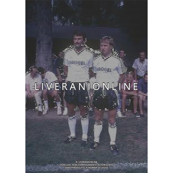 RETROSPETTIVA HANS HOLMQVIST CALCIATORE NELLA FOTO HANS HOLMQVST CON LA MAGLIA DEL CESENA CALCIO CON DRAZEN JOZIC AG ALDO LIVERANI SAS