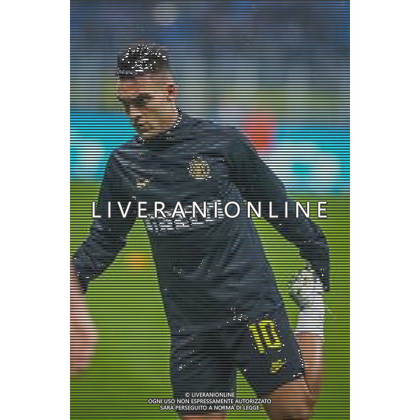 Lautaro Mart√≠nez of FC Internazionale during italian soccer Serie A season 2019/20 of FC Internazionale - Photo credit Fabrizio Carabelli /LMEDIA / AGENZIA ALDO LIVERANI SAS