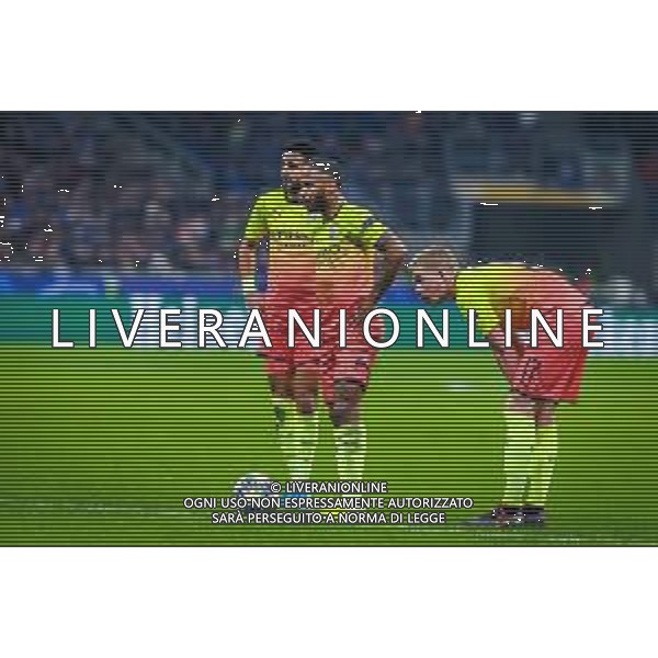 Raheem Sterling of Manchester City and Kevin De Bruyne of Manchester City during Champions League season 2019/20 - Photo credit Fabrizio Carabelli /LMEDIA / AGENZIA ALDO LIVERANI SAS