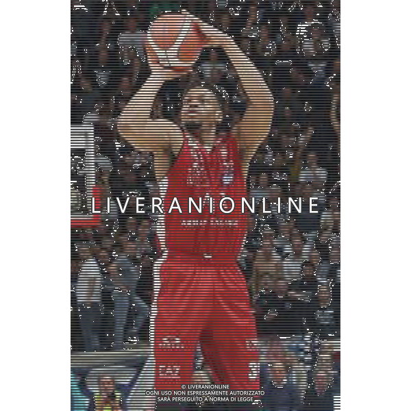 Campionato di Basket Serie A 2019/2020 Bologna, Italy, 01 Jan 2020 Italian Serie A Basketball Championship 2019/20 Photo showing: Jeff Brooks (AX Armani Exchange Milano)©Michele Nucci - Alessio Marini / AGENZIA ALDO LIVERANI SAS