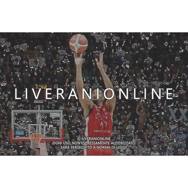 Campionato di Basket Serie A 2019/2020 Bologna, Italy, 01 Jan 2020 Italian Serie A Basketball Championship 2019/20 Photo showing: Jeff Brooks (AX Armani Exchange Milano)©Michele Nucci - Alessio Marini / AGENZIA ALDO LIVERANI SAS