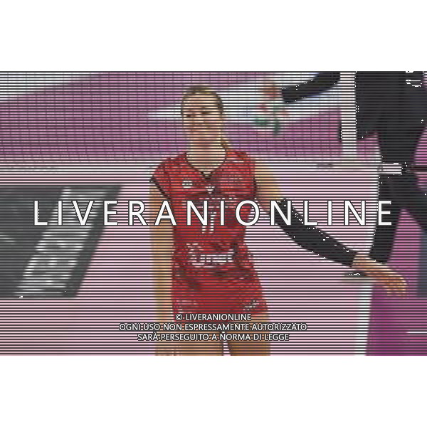 Campionato di Volley Serie A1 Femminile 2019/2020 Florence, Italy, 01 Jan 2020 Italian Volleyball Serie A1 Women season 2019/20 Photo showing: Karsta Lowe (Unet E-Work Busto Arsizio)©Lisa Guglielmi - Alessio Marini / AGENZIA ALDO LIVERANI SAS