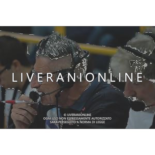 Campionato di Volley Superlega Serie A 2019/2020 AGSM Forum‚Äã, Verona, Italy, 01 Jan 2020 Italian Volleyball Superlega Serie A season 2019/20 Photo showing: Andrea Lucchetta - Telecronista RAI Sport©Michele Nucci - Alessio Marini / AGENZIA ALDO LIVERANI SAS