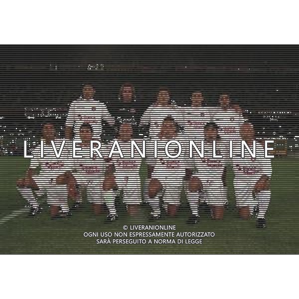 14-04-2001 GENOVA CAMPIONATO DI CALCIO SERIE B GENOA ANCONA 3-1 NELLA FOTO FORMAZIONE ANCONA 2000-2001 AG ALDO LIVERANI SAS