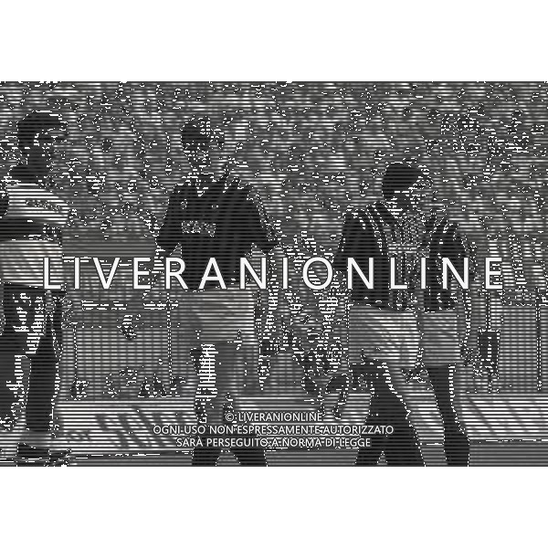 12-09-1982 MILANO CAMPIONATO DI CALCIO SERIE B MILAN SAMBENEDETTESE 2-2 NELLA FOTO ALDO SERENA E VINICIO VERZA AG ALDO LIVERANI SAS