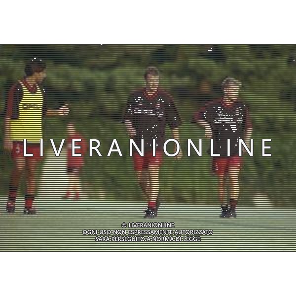 20-07-1999 MILANELLO ALLENAMENTO MILAN NELLA FOTO FEDERICO GIUNTI-Andriy Shevchenko E DIEGO DE ASCENTIS AG ALDO LIVERANI SAS