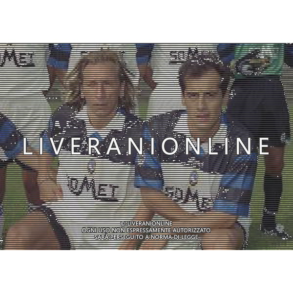 1999-2000 FORMAZIONE ATALANTA CALCIO NELLA FOTO MARCO NAPPI E NICOLA CACCIA AG ALDO LIVERANI SAS