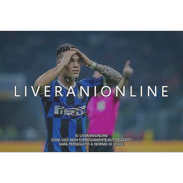 Lautaro Mart√≠nez of FC Internazionale during italian soccer Serie A season 2019/20 of FC Internazionale - Photo credit Fabrizio Carabelli /LMEDIA / AGENZIA ALDO LIVERANI SAS