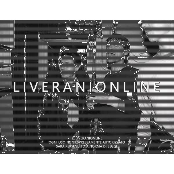 1994 MILANO FINALE SCUDETTO 5 GARA MILAN MEDIOLANUM BOLZANO NELLA FOTO PIERSILVIO BERLUSCONI NEGLI SPOGLIATORI DEL MILAN MEDIOLANUM HOCHEY GHIACCIO PER I FESTEGGIAMENTI DEL 3 SCUDETTO AG ALDO LIVERANI SAS